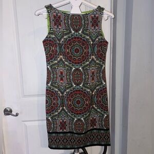 London Times Kaleidoscope Print Midi Dress - sz4 (P25)